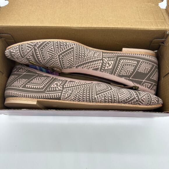 Skechers Flats Size 10 Cleo Ship Knit Vegan Skimmers Sweet Class Mocha - Picture 3 of 11